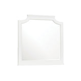 Savannah Beveled Dresser Mirror - White Finish