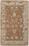 Feizy Rugs Prescott Viscose/Wool Hand Tufted French & Victorian Rug Tan/Ivory 5' x 8'