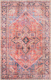 Unique Loom Timeless Simon Machine Made Abstract Rug Red, Beige/Blue/Brown/Green/Violet/Navy Blue 5' 1" x 8' 0"