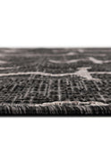 Unique Loom Outdoor Coastal Ahoy Machine Made Solid Print Rug Charcoal, Ivory/Gray 13' 0" x 13' 0"