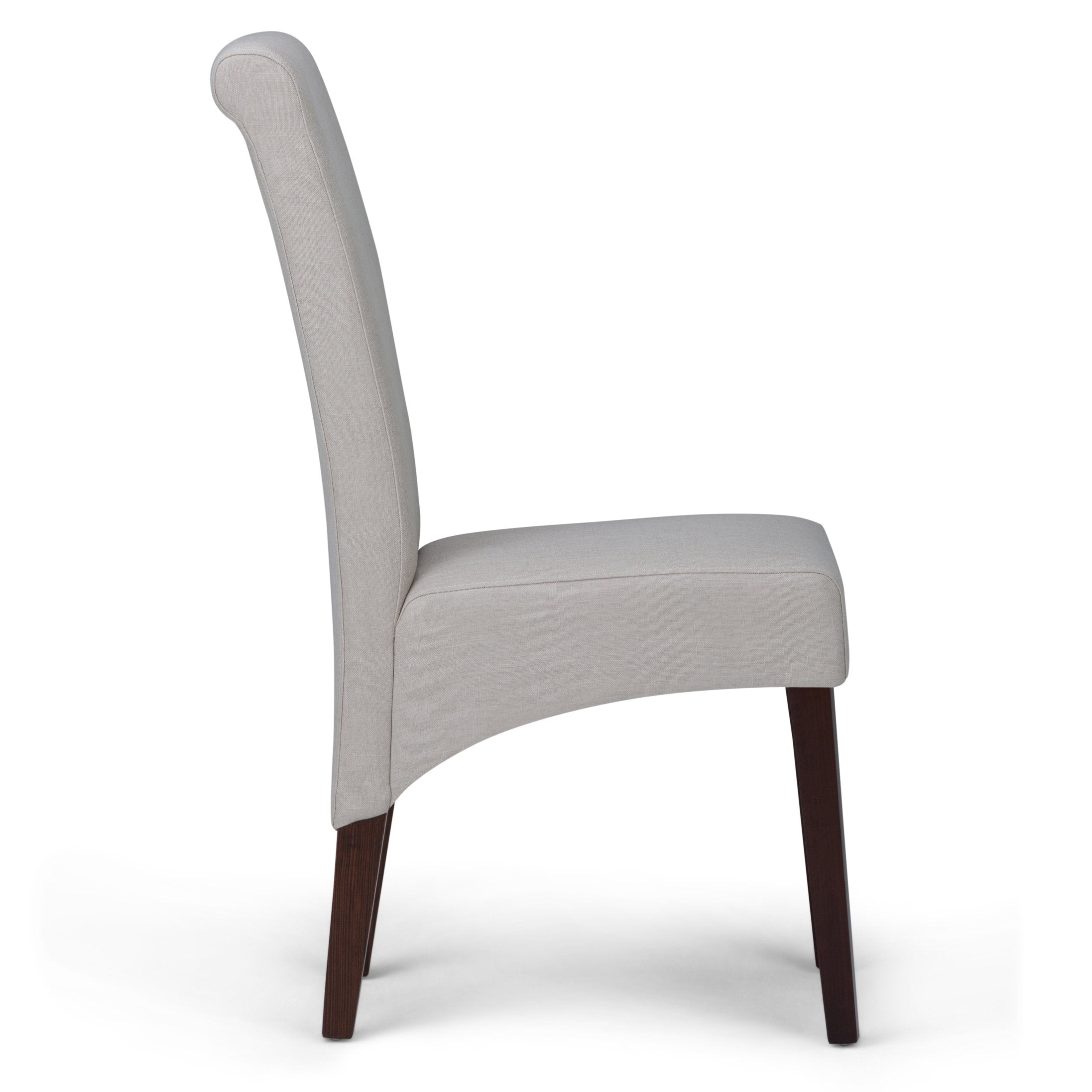 Avalon - Elegant Light Beige Parson Dining Chairs Set Of 2 For Versati