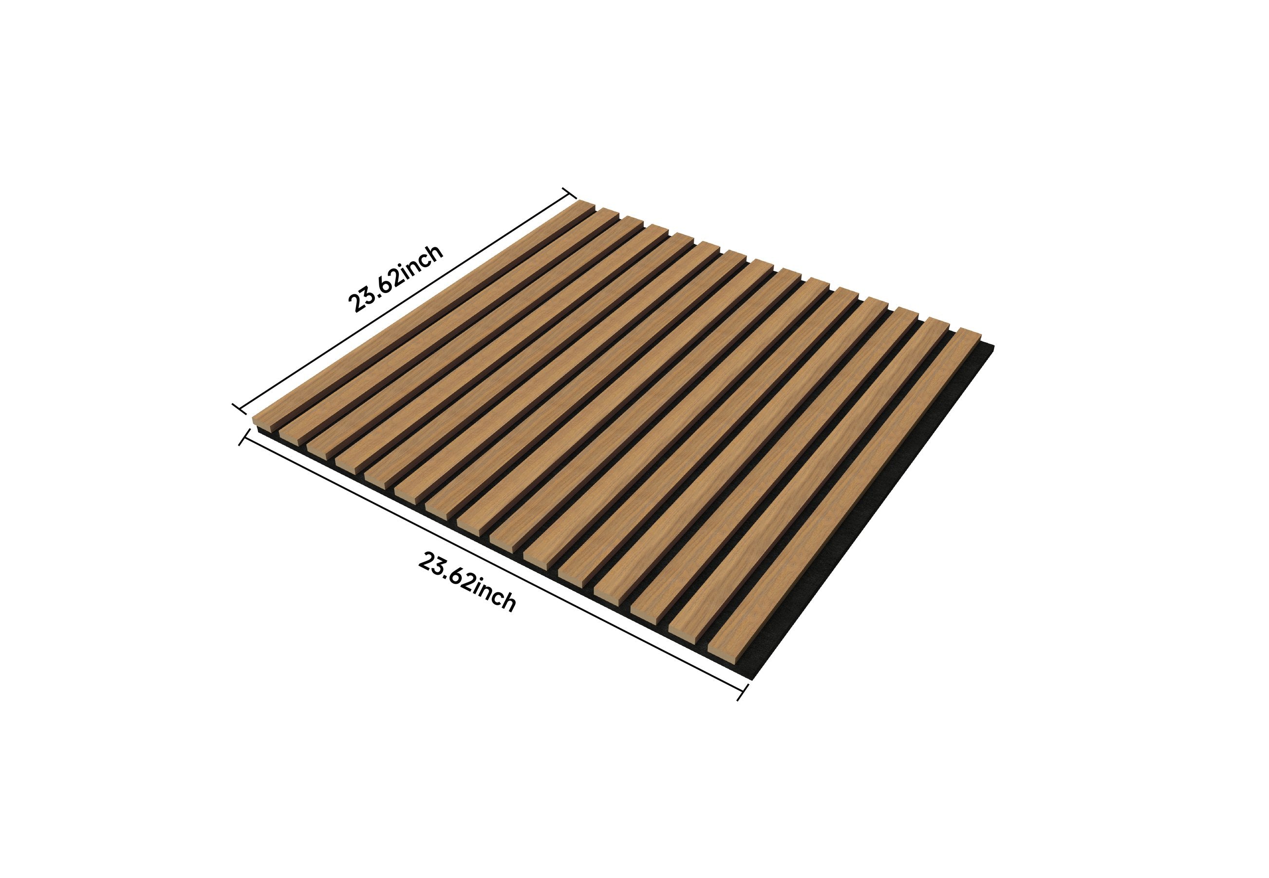 4pcs Matte Finish Mdf Acoustic Wall Panels 3d Slat Design for Modern H