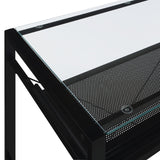 OSP Home Furnishings Zephyr Computer Desk Clear/Black