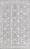 Unique Loom Timeless Florence Machine Made Border Rug Gray, Ivory 5' 1" x 8' 0"