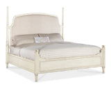 Americana California King Upholstered Poster Bed 7050-90660-02 Beige Americana Collection 7050-90660-02 Hooker Furniture