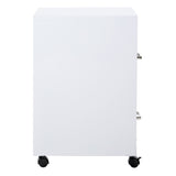 OSP Home Furnishings Metal File Cabinet White