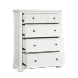 Samuel Lawrence Furniture Savannah 4-Drawer Chest - White Finish S920-440 S920-440-SAMUEL-LAWRENCE