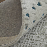 Feizy Rugs Zarah Viscose/Wool Hand Tufted Bohemian & Eclectic Rug Gray/Taupe/Blue 2'-6" x 10'