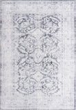 Unique Loom Timeless Thaddeus Machine Made Overdyed Rug Charcoal, Ivory 8' 4" x 12' 2"