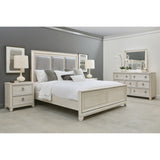 Samuel Lawrence Furniture Orleans Upholstered Panel Bed with LED Lights S884-BR-K3-SAMUEL-LAWRENCE