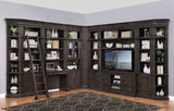 Parker House Washington Heights 32 In. Open Top Bookcase Washed Charcoal Poplar Solids / Birch Veneers WAS#430