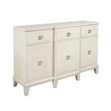 Samuel Lawrence Furniture Madison 3-Drawer Server with Cabinets in a Grey-White Wash Finish S916-146 S916-146-SAMUEL-LAWRENCE