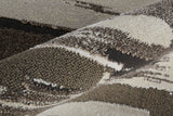 Feizy Rugs Vancouver Polypropylene/Polyester Machine Made Industrial Rug Brown/Ivory 10' x 14'