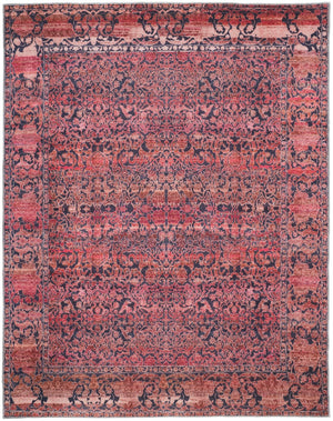 Feizy Rugs Voss Polyester Machine Made Bohemian & Eclectic Rug Orange/Red/Gray 8'-10" x 12'