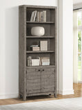 Parker House Tempe - Grey Stone 32 In. Open Top Bookcase Grey Stone Solid Pine Plank / Pine Solids / Birch Veneers TEM#330-GST