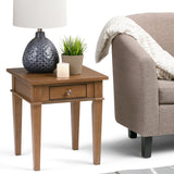 Hearth and Haven Wood End Table with Drawer B136P158135 Light Brown