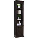 Parker House Washington Heights 22 In. Open Top Bookcase Washed Charcoal Poplar Solids / Birch Veneers WAS#420