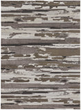 Feizy Rugs Vancouver Polypropylene/Polyester Machine Made Industrial Rug Brown/Ivory 10' x 14'