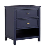 Homelegance By Top-Line Tyce 2-Drawer Nightstand Blue MDF