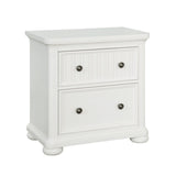 Samuel Lawrence Furniture Savannah 2-Drawer Nightstand with USB - White Finish S920-445 S920-445-SAMUEL-LAWRENCE
