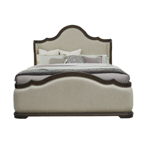 Pulaski Furniture Cooper Falls Shelter-Back Upholstered Bed P342-BR-K5-PULASKI