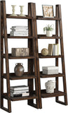 Tempe - Tobacco Pair Of Etagere Bookcases