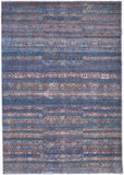 Feizy Rugs Voss Polyester Machine Made Bohemian & Eclectic Rug Blue/Purple/Brown 10'-6" x 14'