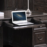 Parker House Washington Heights Double Pedestal Executive Desk Washed Charcoal Poplar Solids / Birch Veneers WAS#480-3