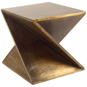 Mercana Zelda Accent Table Gold Metal Cladding