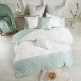 Myla Shabby Chic 7 Piece Cotton Jacquard Comforter Set