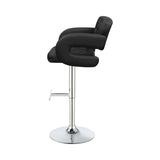 Contemporary 29" Adjustable Height Bar Stool and Chrome