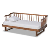 Muriel Modern Transitional Wood Expandable Twin Size to King Size Spindle Daybed
