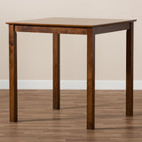Lenoir Modern and Contemporary Walnut Brown Finished Wood Counter Height Pub Table