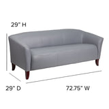 English Elm EE1004 Contemporary Commercial Grade Sofa Gray EEV-10563