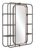 Zuo Modern Alice Steel, MDF, Glass Modern Commercial Grade Mirror Gray Steel, MDF, Glass