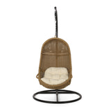 Ripley Outdoor Wicker Hanging Chair with Stand