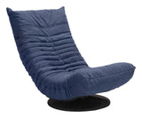 English Elm EE2624 100% Polyester, Steel Modern Commercial Grade Swivel Chair Blue, Black 100% Polyester, Steel