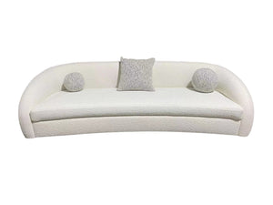 VIG Furniture Modrest - Joshua Modern 4-Seater Curved White and Taupe Fabric Sofa VGOD-ZW-22031-S