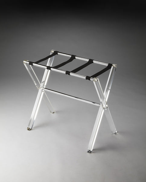 Acrylic and Leather Luggage Rack + Reviews