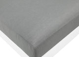 Nizuc Waterproof Fabric / Aluminum / Foam Contemporary Grey Waterproof Fabric Outdoor Patio Modular Sofa - 150" W x 30" D x 34" H