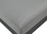 Nizuc Waterproof Fabric / Aluminum / Foam Contemporary Grey Waterproof Fabric Outdoor Patio Modular Sofa - 60" W x 30" D x 34" H