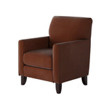 Fusion 702-C Transitional Accent Chair 702-C Bella Burnt Orange Accent Chair