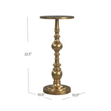 Butler Specialty Darien Antique Gold Pedestal End Table 4324226