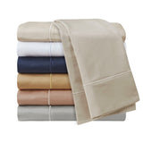 Madison Park 600 Thread Count Casual 100% Pima Cotton Sateen Antimicrobial Sheet Set MP20-8005