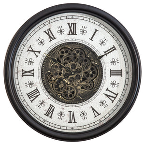 Yosemite Home Decor Classic Chic Wall Clock With Gears 5140030-YHD