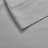 1000 Thread Count Casual 55% Cotton 45% Polyester Solid Antimicrobial Sheet Set W/ Heiq Temperature Regulating in Grey