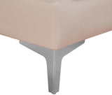 Alina Velvet / Engineered Wood / Metal / Foam Contemporary Pink Velvet Modular Sectional - 93" W x 67" D x 31" H