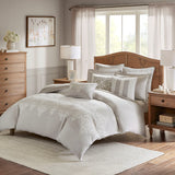 Barely There Transitional 100% Polyester 8Pcs Comforter Set W/ Embroidery