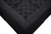 Tuft Velvet / Engineered Wood / Foam Contemporary Black Velvet Modular Sectional - 99" W x 99" D x 32" H
