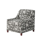 Fusion 552-C Transitional Accent Chair 552-C Doggie Graphite Accent Chair